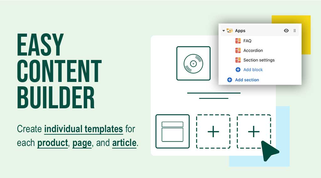 Easy Content Builder - Build Shopify product pages, store pages, and article 