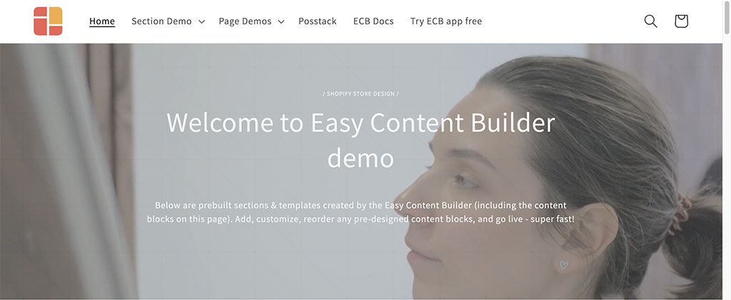 Posstack Easy Content Builder - Easy Content Builder - Build Shopify store  pages in minutes