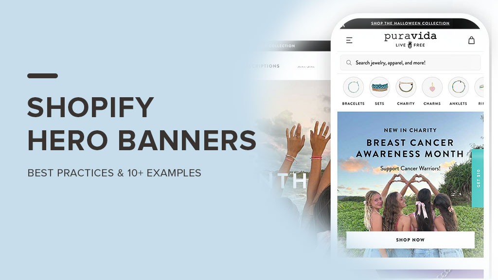 Shopify hero banners - best practices & examples