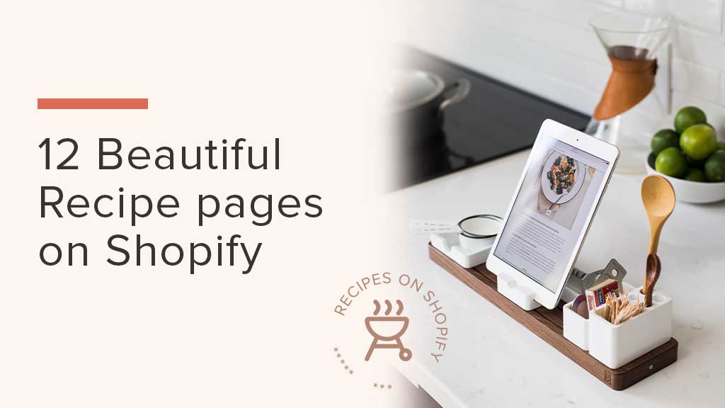 Recipes one Shopify