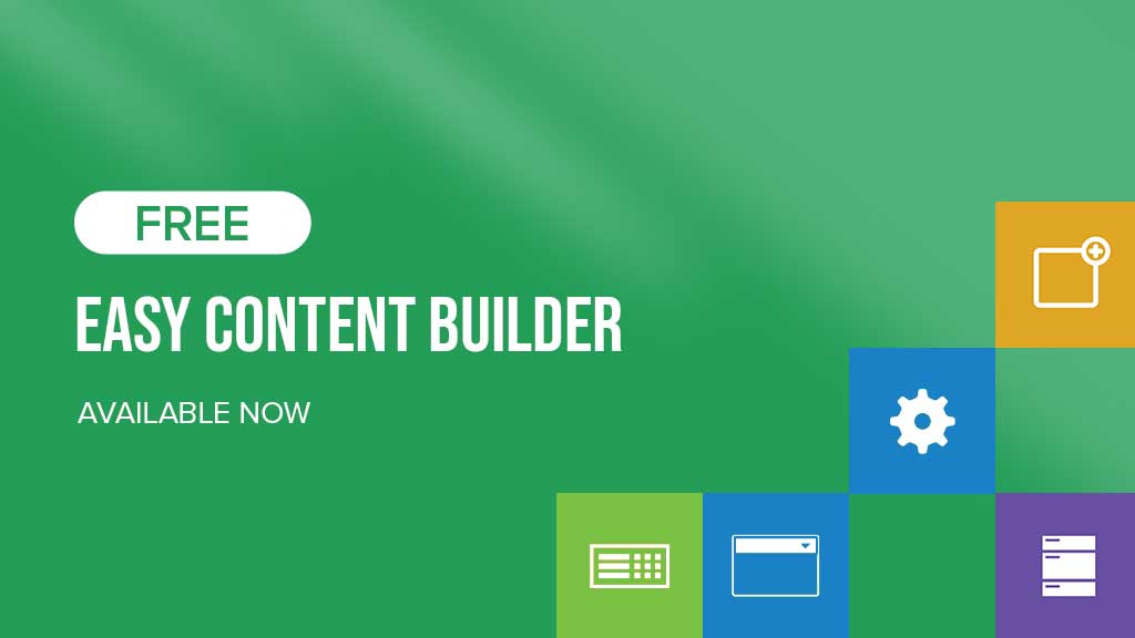 Easy Content Builder - Free version now available