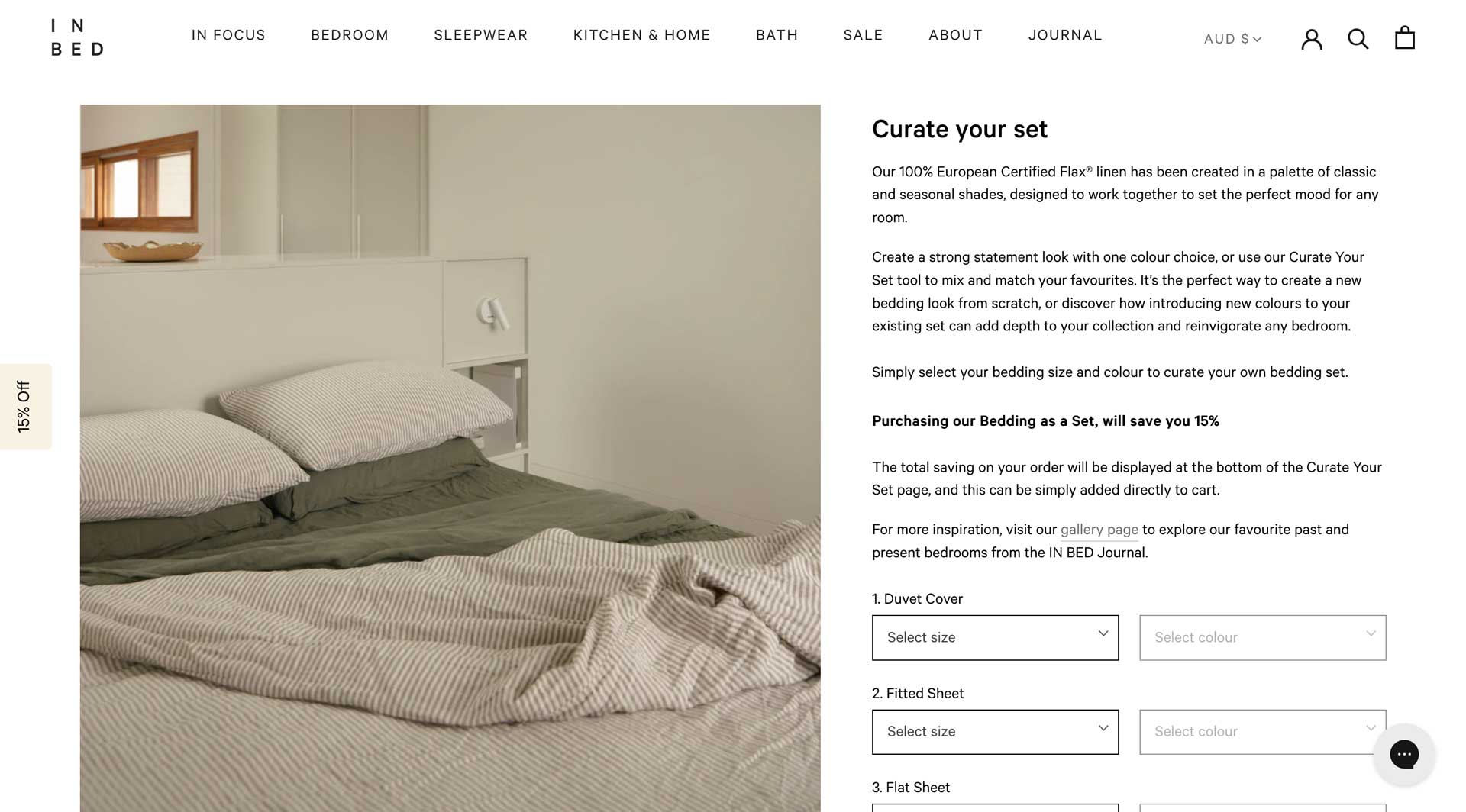 Shopify examples - In BED bundles