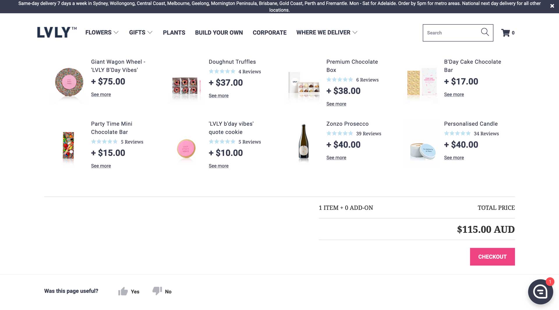 Shopify examples - LVLY bundles