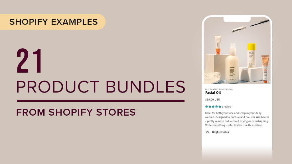 Shopify examples - 21 product bundles