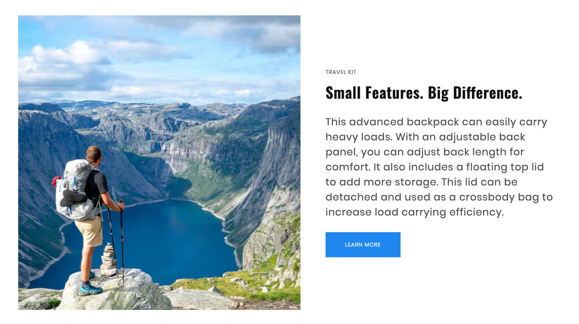 Easy Content Builder - Font pairing Oswald + Poppins