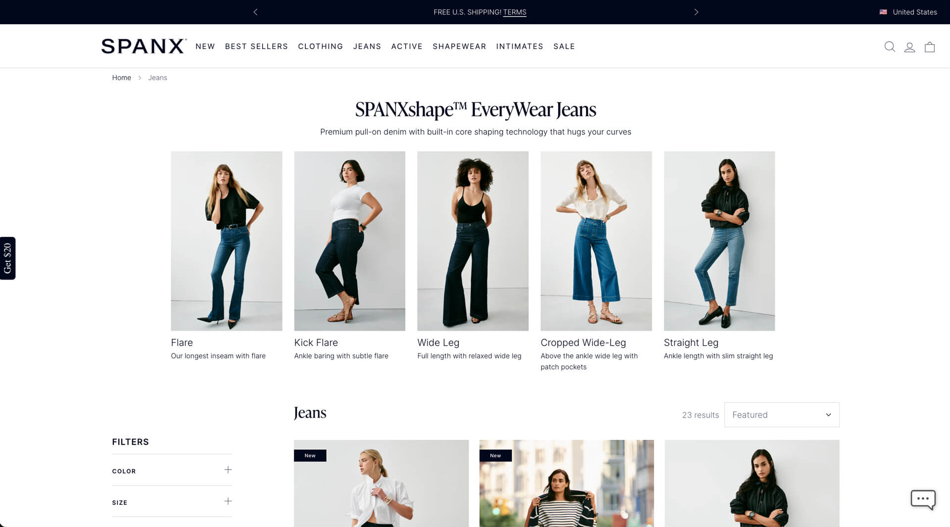 Circle Menu examples - Tips for Shopify - spanx