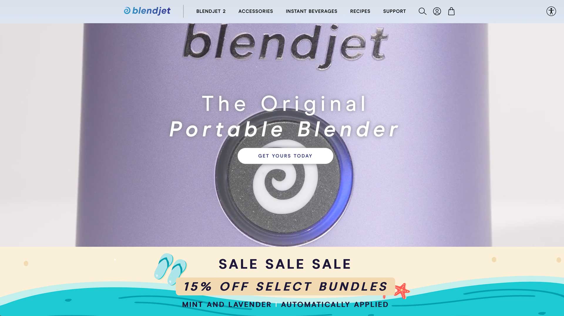 Shopify One Product Store Examples - Blendjet
