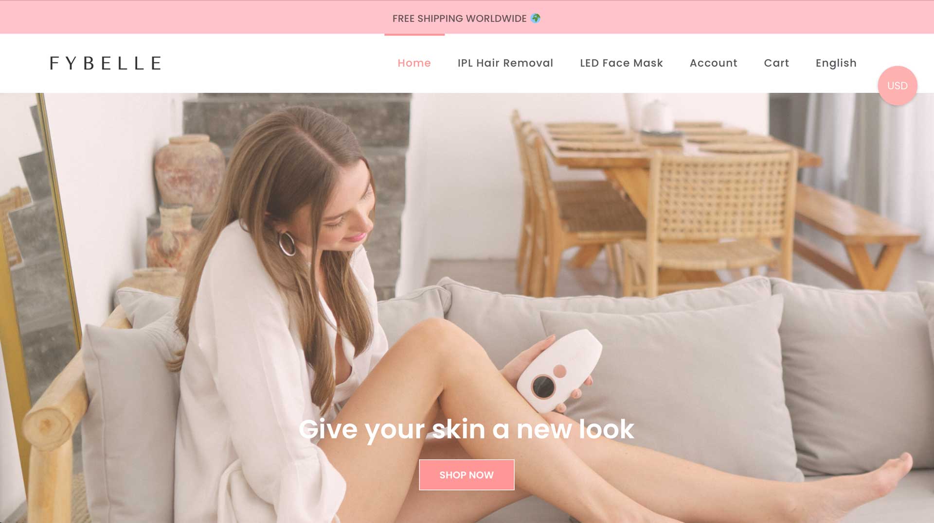 Shopify One Product Store Examples - Fybelle