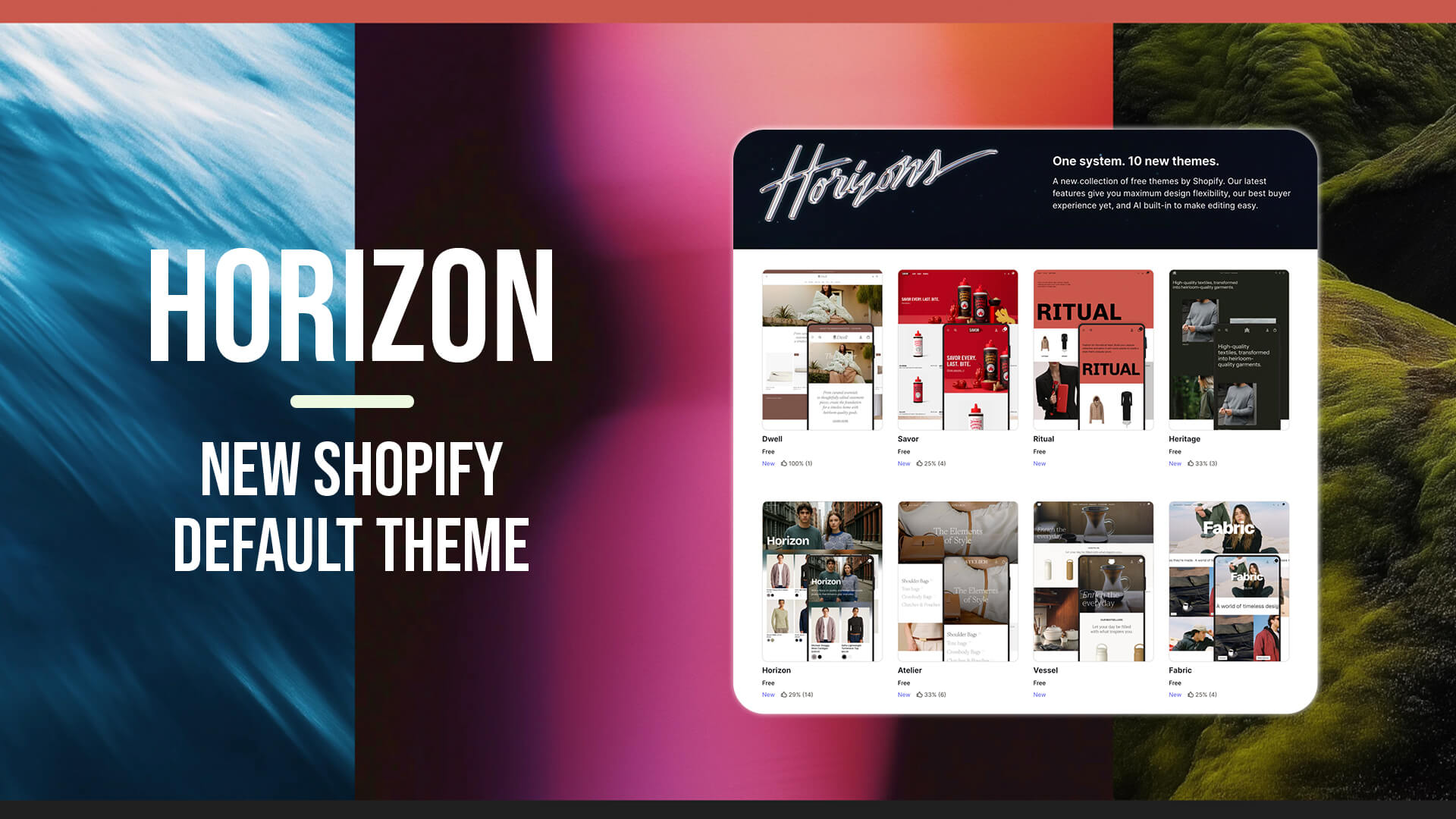 Horizon - new Shopify default theme