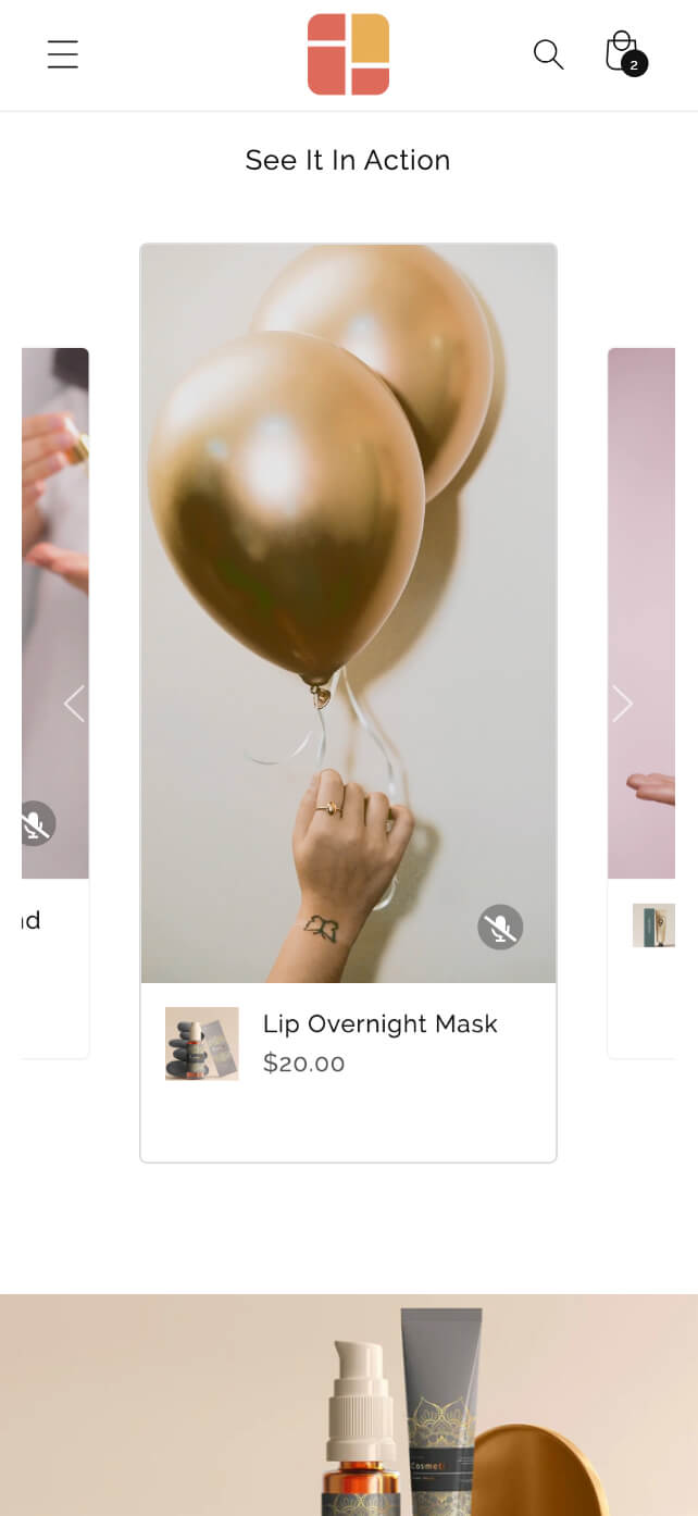 Easy Content Builder - Shoppable Video example
