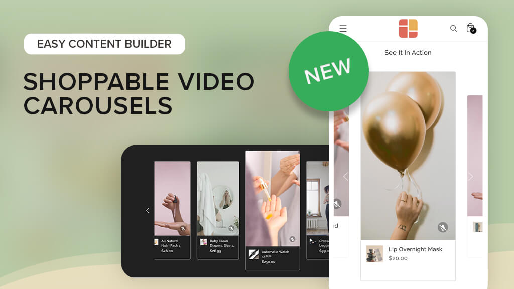 Easy Content Builder - Shoppable Video Carousel