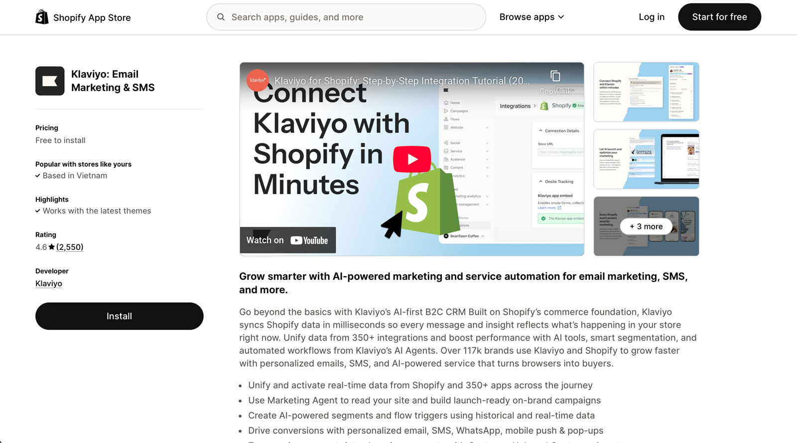 Best Shopify Apps - klaviyo