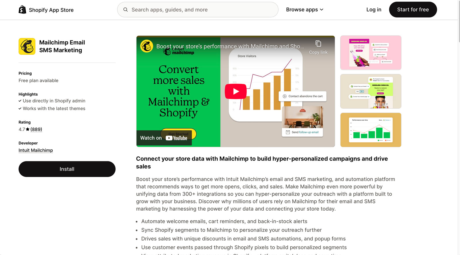 Best Shopify Apps - mailchimp