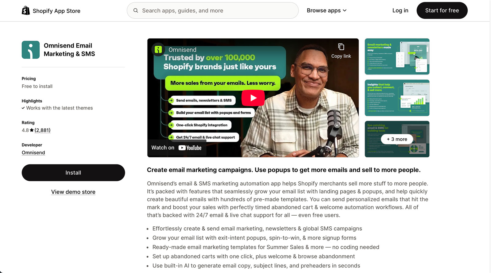 Best Shopify Apps - omnisend