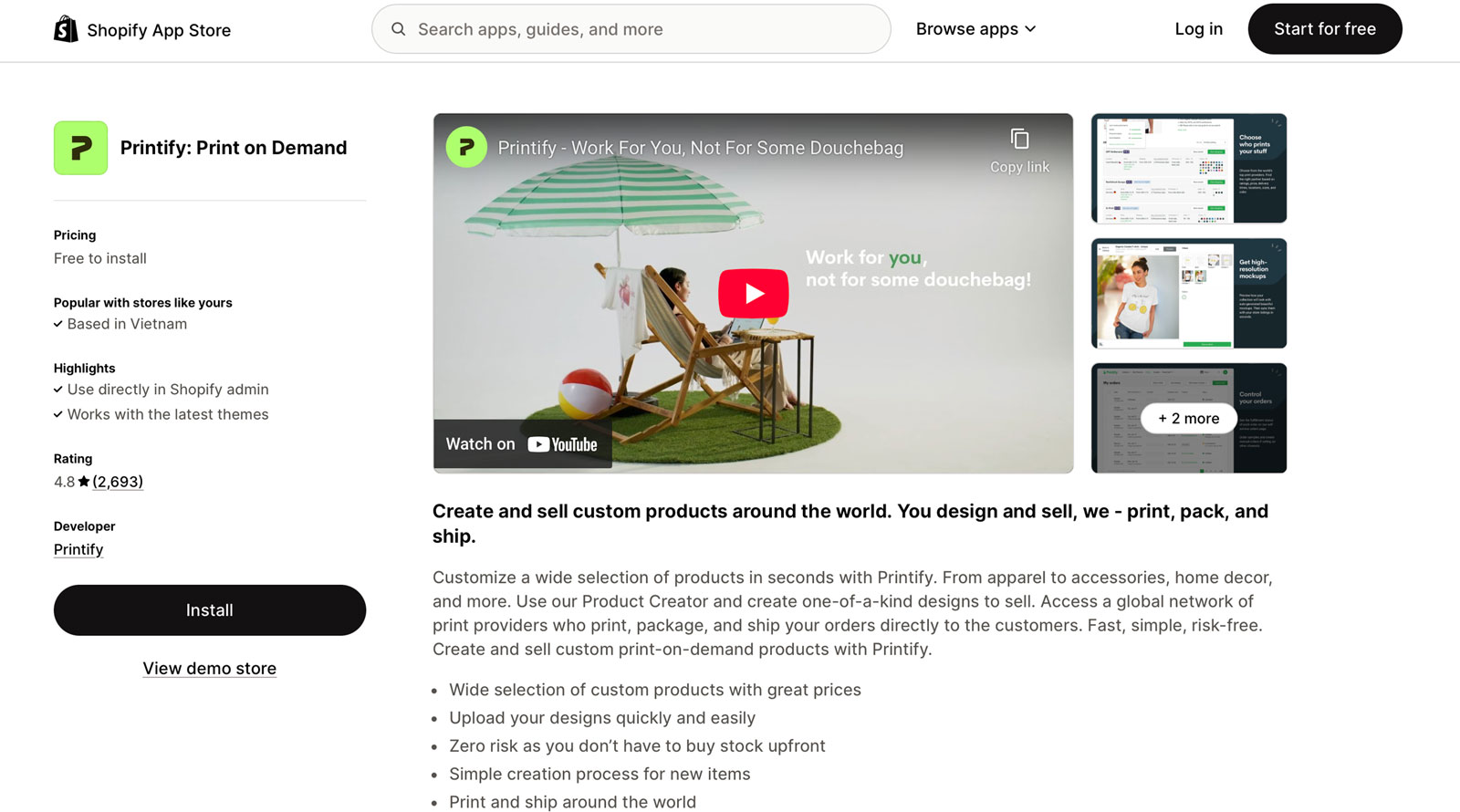 Best Shopify Apps - printify