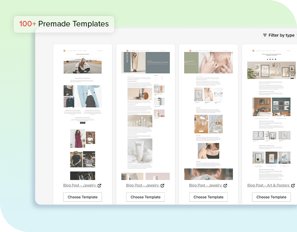Easy Content Builder - prebuilt templates